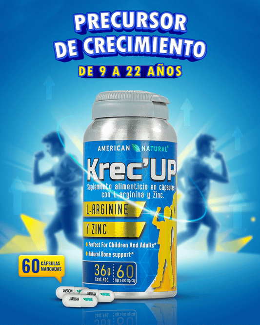 Krec'Up · L-Arginina y Zinc para etapas de crecimiento